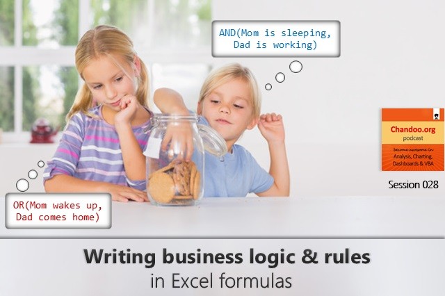 CP028 - How to tell business logic & rules to Excel formulas  - an introduction to Excel logic functions - Chandoo.org podcast