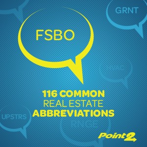common real estate abbreviations