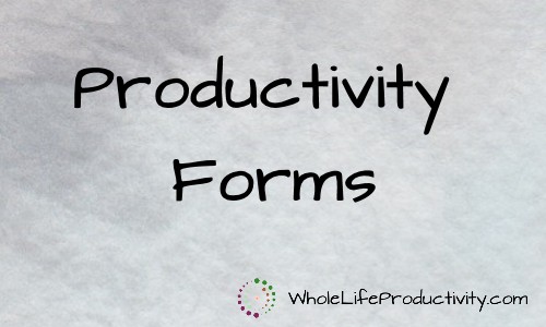 Productivity Forms