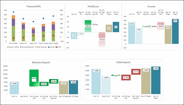 KPI Dashboard by Riekie Cloete - snapshot
