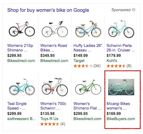 Google Shopping - Bikes