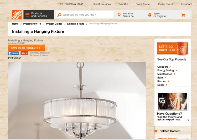 How to Install a Hanging Light