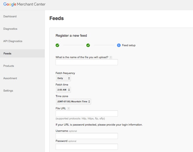 Add Google Product Feed
