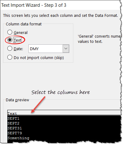 text-import-settings