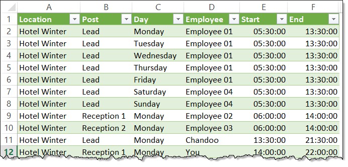 reshaing-timesheet-data