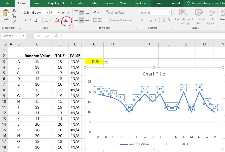 Conditional Format Graph Line Conditional Formatting – Chart Data Labels