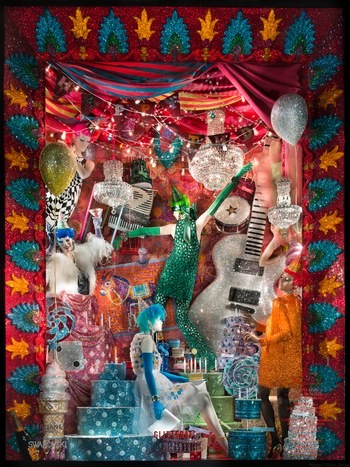 holiday window display
