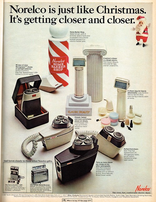 norelco holiday campaign shaving advertisement