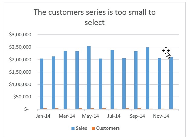 Use arrow keys to select chart elements - Excel tip